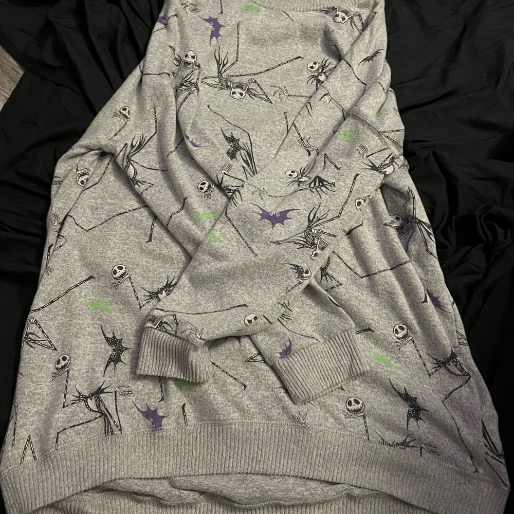 Large Oversize Jack Skellington Sweater Dress